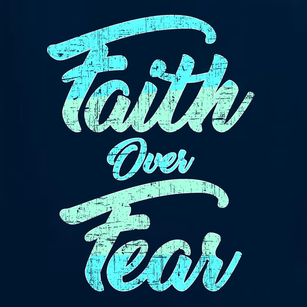 Faith over Fear Inspirational Christian Unisex Hoodie Sweatshirt