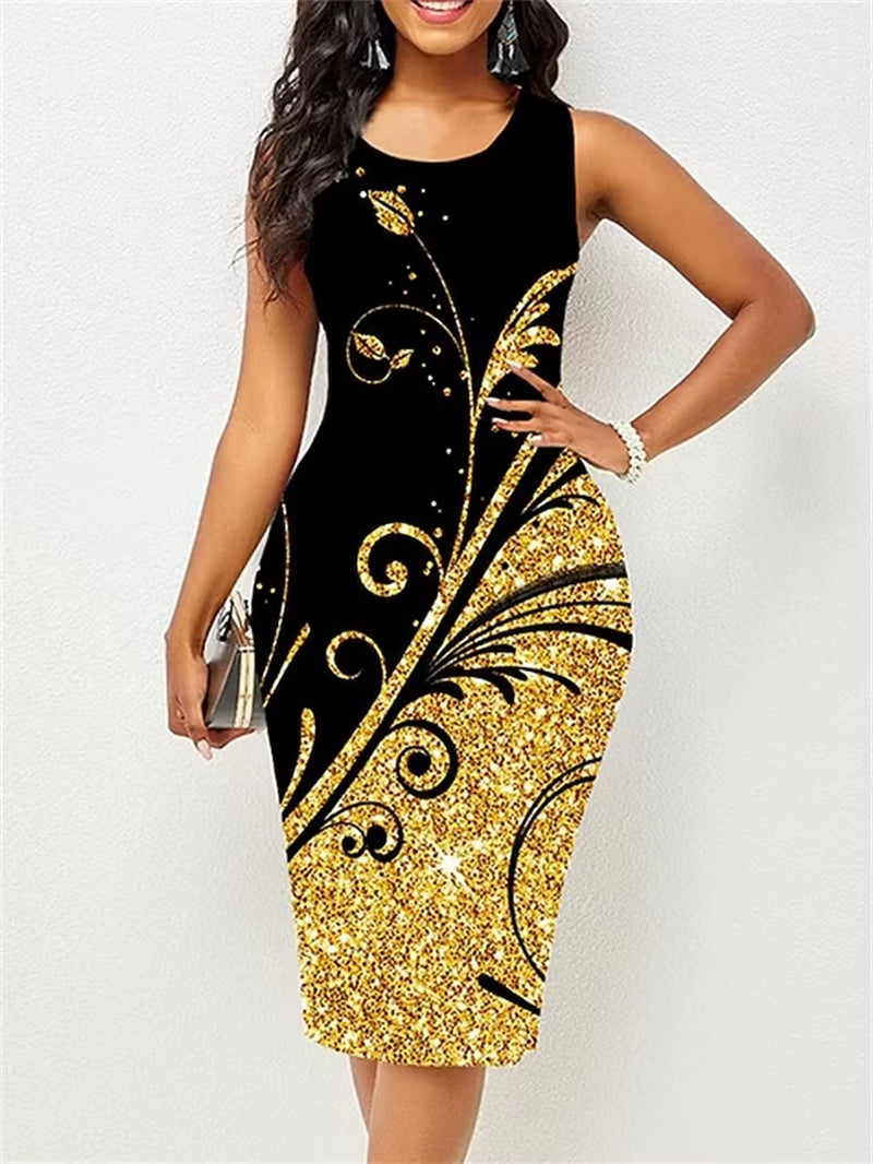 Vintage Floral Print Dresses for Women Vestidos Tank Dress Party Sexy Sundress 2024 Casual Sleeveless Elegant Basic Robe